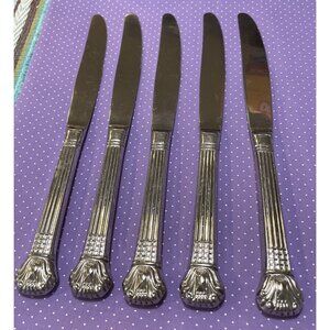 Retroneu Avignon Vendome 18/10 Stainless‎ Korea Set Of 5 Modern Hollow Knives